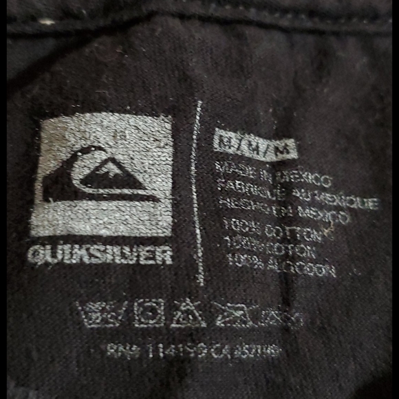 Quicksilver short sleeve black graphic tee 'al🤙ha Hawaii' Med. - Picture 3 of 4